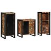vidaXL Set de mobilier pentru baie 3 buc. Multicolor și negru