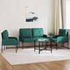 vidaXL Seturi de canapele 3 pcs Verde &icirc;nchis 115 x 56 x 80 cm placaj