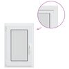 vidaXL Fereastră de subsol culoare internă albă RISOR 50 x 80 cm