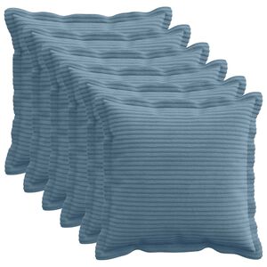 vidaXL Husă pentru pernă 6 buc. HOUTEN albastru 30 x 30 cm cord