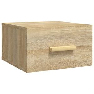vidaXL Noptieră de perete, stejar sonoma, 35x35x20 cm