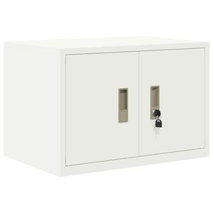 vidaXL Dulap de depozitare Alb 60 x 40 x 40 cm Oțel