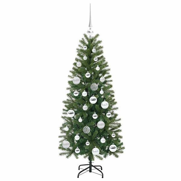 vidaXL Brad de Crăciun artificial cu 150 LED Verde 120 cm PE și PVC