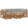 vidaXL Seturi de canapele cu pernă 7 pcs Gri natural și deschis
