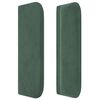 vidaXL Pat box spring cu saltea, verde &icirc;nchis, 90x200 cm, catifea