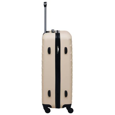 vidaXL Set de valize cu carcasă rigidă, 2 piese, auriu, ABS
