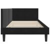vidaXL Cadru de pat colțar cu headboard Negru 100 cm x 200 cm Catifea