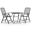 vidaXL Set mobilier grădină 3 piese antracit plasă metalică expandată