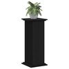 vidaXL Suport pentru plante Stejar Negru 33 x 33 x 80 cm Lemn compozit