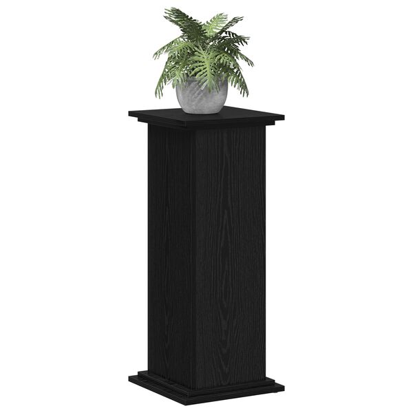 vidaXL Suport pentru plante Stejar Negru 33 x 33 x 80 cm Lemn compozit