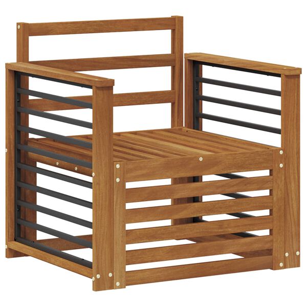 vidaXL Set de canapele de exterior natural 71 x 63 x 73 cm