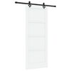 vidaXL Ușă glisantă ORKDAL Alb 83 x 202 cm Lemn masiv de pin