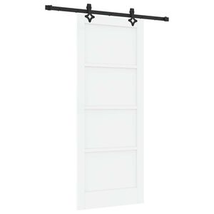 vidaXL Ușă glisantă ORKDAL Alb 83 x 202 cm Lemn masiv de pin