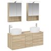 vidaXL Set de mobilier pentru baie 5 pcs Stejar Sonoma