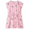 vidaXL Rochie pentru copii, roz deschis, 104