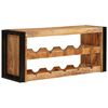 vidaXL Raft pentru vin 100 x 45 x 33 cm Lemn de Mango Solid și Şlefuit
