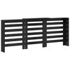 vidaXL Capac pentru radiator Stejar Negru 205 x 21,5 x 83,5 cm