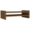 vidaXL Suport pentru monitor, maro miere, 50x27x15 cm, lemn masiv pin