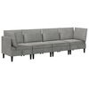 vidaXL Set de mobilier pentru living 4 buc. Gri deschis Catifea