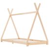 vidaXL Cadru de pat de copii, 80 x 160 cm, lemn masiv de pin