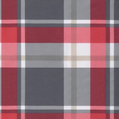 vidaXL Pernă de paleți, roșu carouri, 80x40x12 cm, material textil