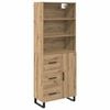 vidaXL Bufet cu sertar 2 pcs Stejar Artizanal Lemn compozit