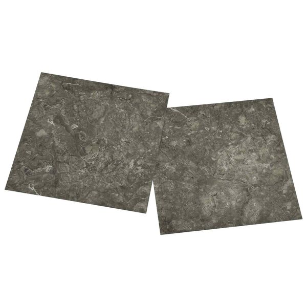 vidaXL Plăci de Pardoseală 55 pcs Gri 5,11 m&sup2; PVC