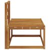 vidaXL Canapea de exterior natural 91 x 63 x 73 cm