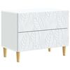 vidaXL Noptieră Alb 62 x 34,5 x 48 cm Lemn prelucrat