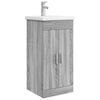 vidaXL Mobilă de baie cu chiuvetă Sonoma gri 42 x 40 x 84,5 cm