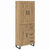 vidaXL Bufet 2 buc. Stejar Artizanal 69,5 x 34 x 180 cm