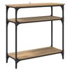 vidaXL Masă de consolă Stejar Artizanal 75 x 29 x 75 cm Lemn prelucrat