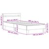 vidaXL Cadru de pat Lemn vechi 98.5 x 200 cm Lemn compozit