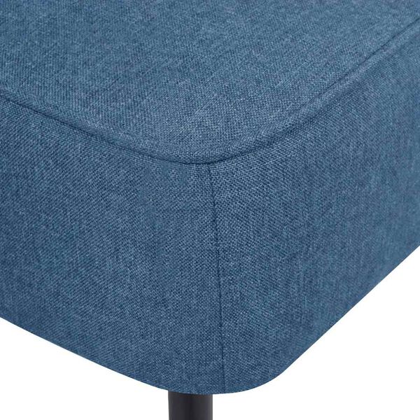 vidaXL Scaun cocktail, albastru, material textil