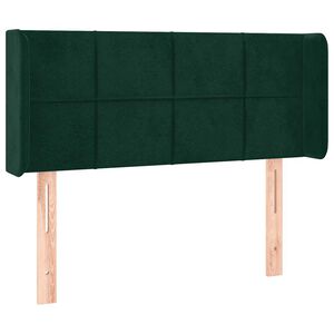 vidaXL Tăblie pat cu aripioare verde &icirc;nchis 83x16x78/88 cm catifea