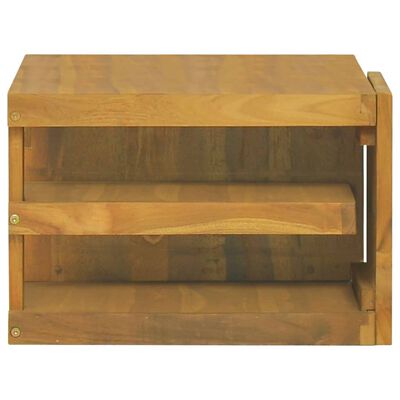 vidaXL Dulap pentru baie de perete, 60x45x30 cm, lemn masiv de tec