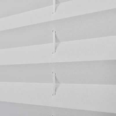 Jaluzea plisse, alb, 110x200 cm, pliuri