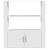 vidaXL Servantă, alb, 80x30x90 cm, lemn prelucrat