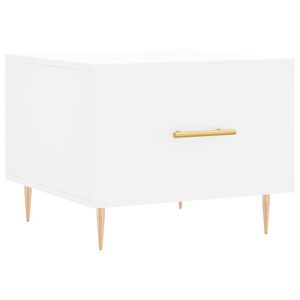 vidaXL Măsuță de cafea, alb, 50x50x40 cm, lemn compozit