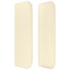 vidaXL Tăblie de pat cu aripioare crem 147x16x78/88 cm piele ecologică