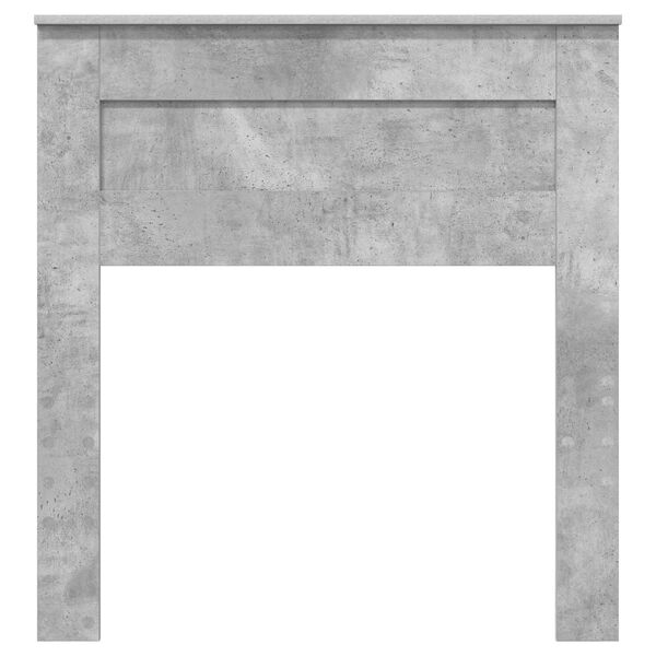 vidaXL Tăblie cap cu headboard Gri din beton 75 cm Lemn compozit
