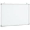 vidaXL Tablă magnetică, alb, 80x60x1,7 cm, aluminiu