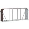 vidaXL Suport pentru bușteni, maro, 234x45x100 cm, oțel galvanizat