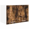 vidaXL Dulap suspendat Stejar afumat și alb 60 x 31 x 40 cm