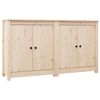 vidaXL Servante, 2 buc., 70x35x80 cm, lemn masiv de pin