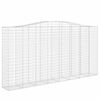 vidaXL Coșuri gabion arcuite, 9 buc 400x50x200/220 cm, fier galvanizat