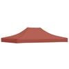 vidaXL Acoperiș cort de petrecere, cărămiziu, 4,5 x 3 m, 270 g/m&sup2;