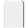 vidaXL Dulap suspendat cu ușă 2 pcs Lemn vechi și Alb 40 x 31 x 40 cm