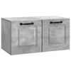 vidaXL Oglindă TV montată pe perete Gri Beton 59,5 x 31 x 30 cm