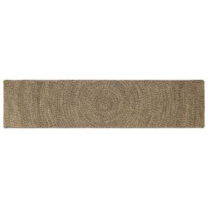 vidaXL Covoare de zonă Natural și Negru 60 x 250 cm Iută